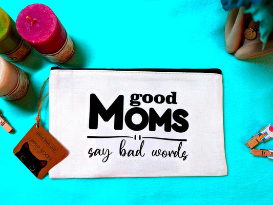 Good Moms Say Bad Words Canvas Bag - Canvas Bag - UpperRoomPrints