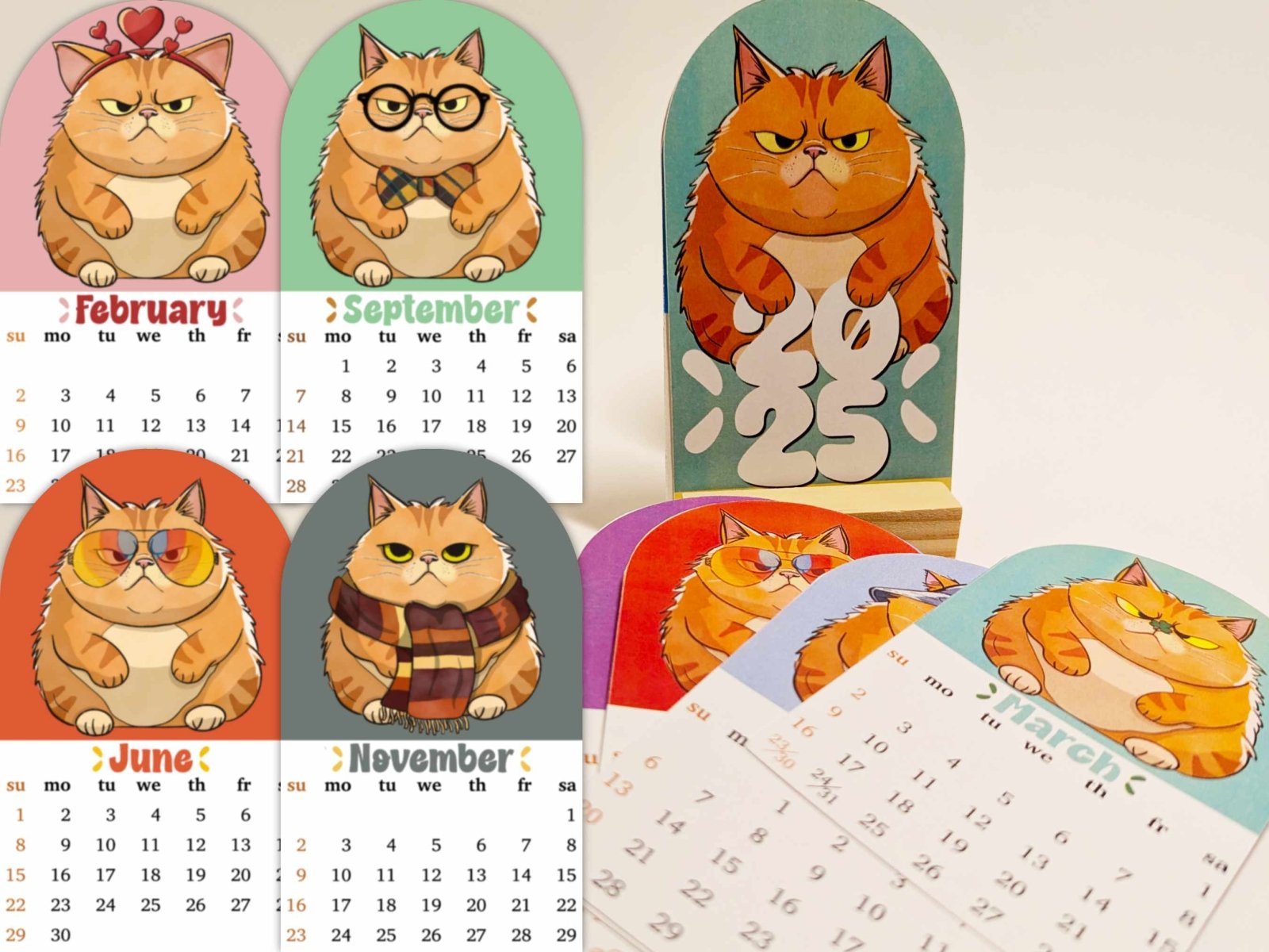 Grumpy Desk Calendar - Calendar - UpperRoomPrints