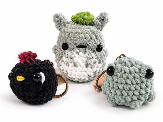 Void Chicken Crochet Keychain | Mini Chicken Amigurumi