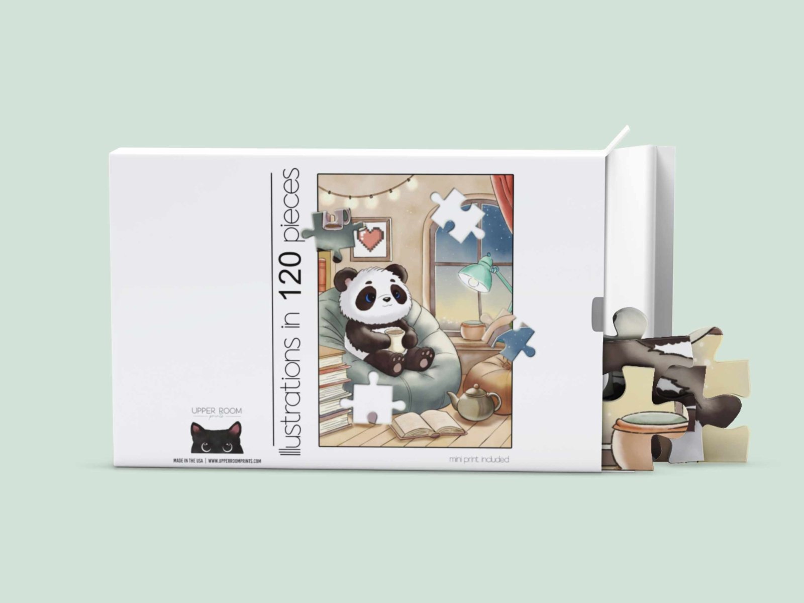 Panda Pages Jigsaw Puzzle - Jigsaw Puzzle - UpperRoomPrints