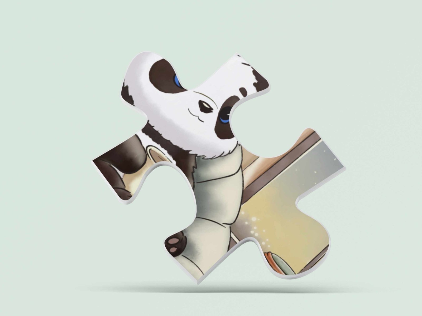 Panda Pages Jigsaw Puzzle - Jigsaw Puzzle - UpperRoomPrints