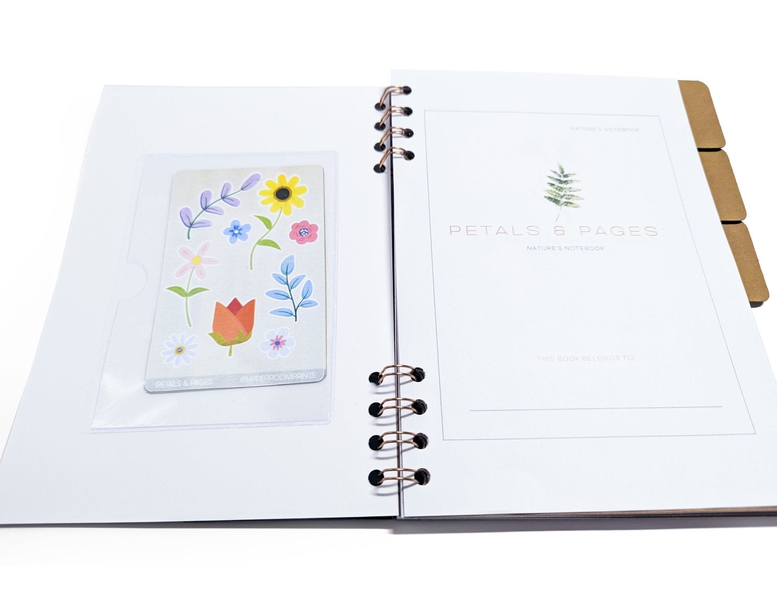 Petals & Pages: Nature’s Notebook | Botanical A5 Journal | Cottagecore Writing & Sketchbook - Notebook - UpperRoomPrints
