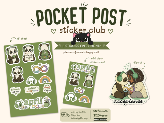 Pocket Post: Sticker Club (Monthly Sticker Subscription)