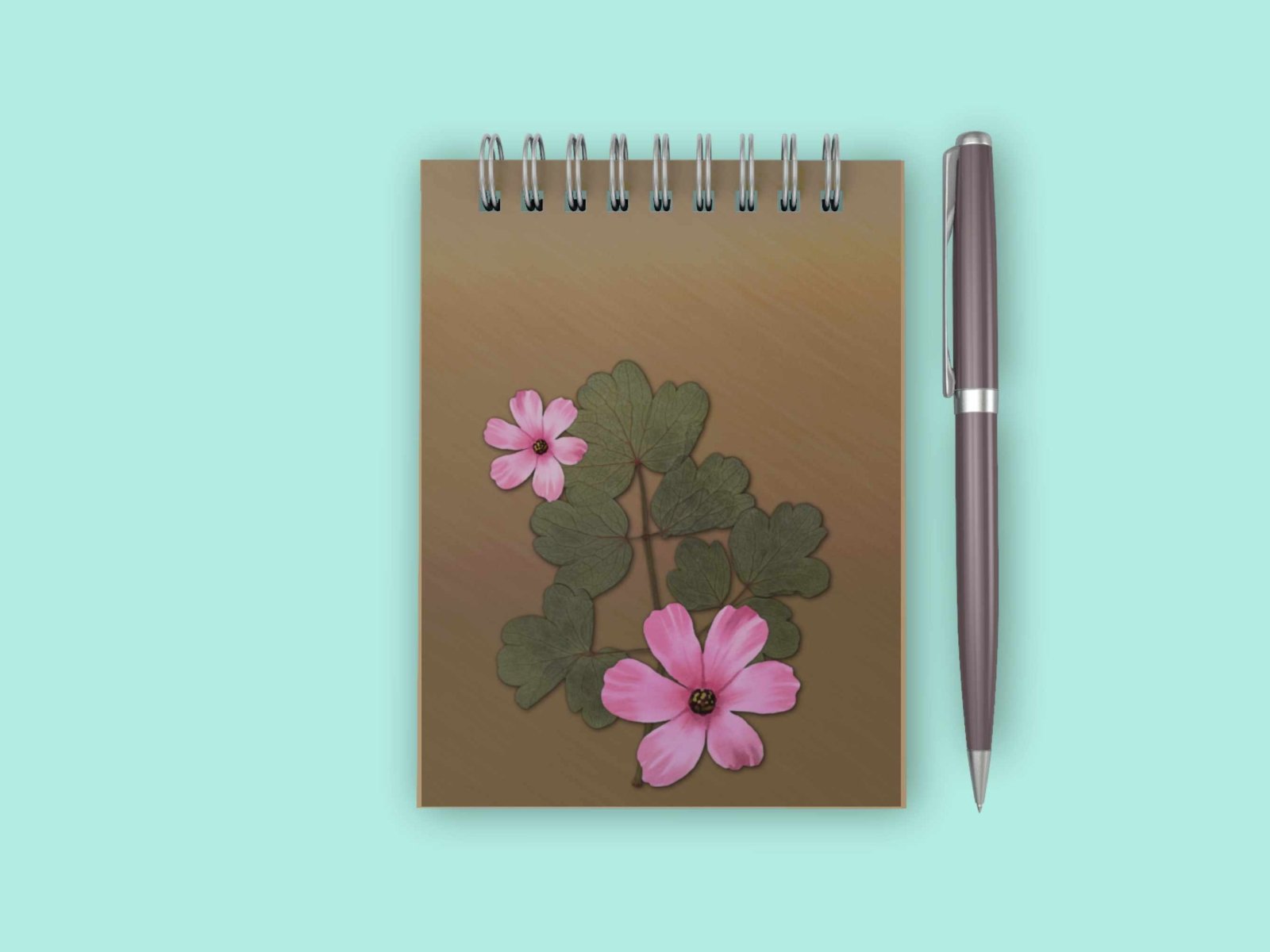 Pressed Flower Notebook - Notebook - UpperRoomPrints