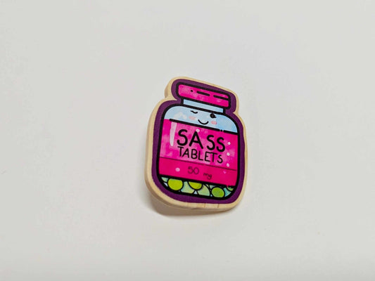 Sass Tablets Pin - Pins - UpperRoomPrints