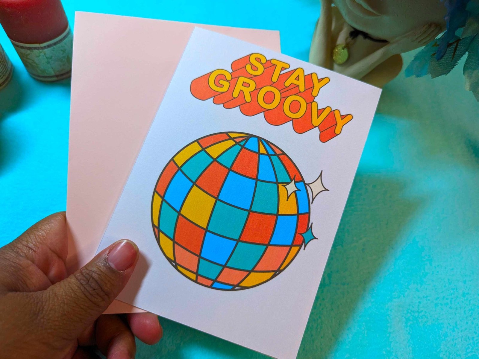 Stay Groovy Greeting Card - Greeting Cards - UpperRoomPrints