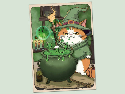 Wizard Grumps with Bubbling Edgar Print - Prints - UpperRoomPrints