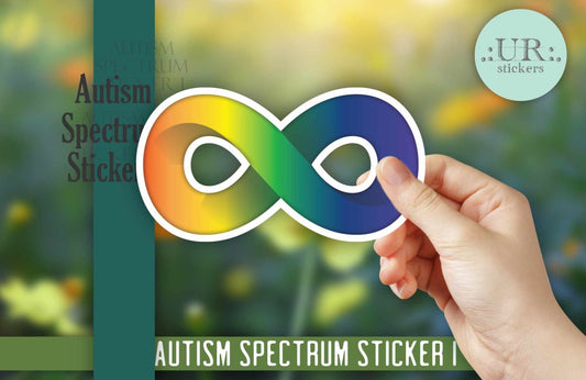 Autism Infinity Sticker (Plain) - Stickers - UpperRoomPrints