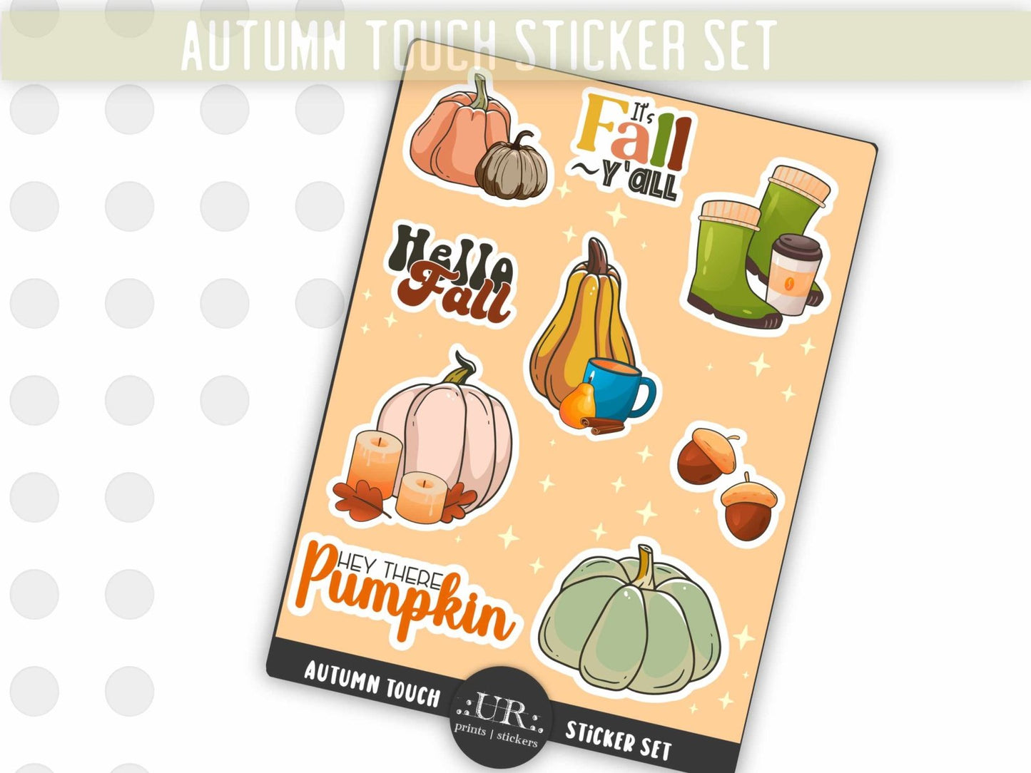 Autumn Touch Sticker Sheet - Stickers - UpperRoomPrints