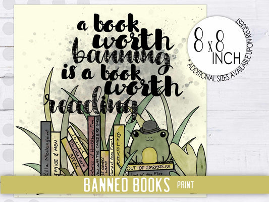 Banned Books Print - Prints - UpperRoomPrints
