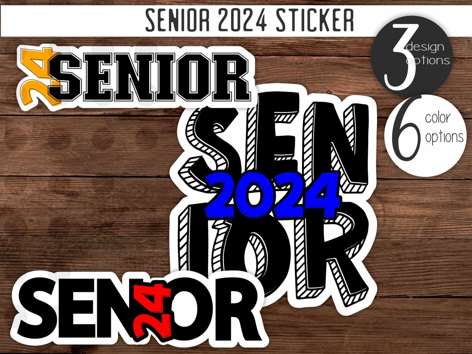Class of 2024 Sticker - Stickers - UpperRoomPrints
