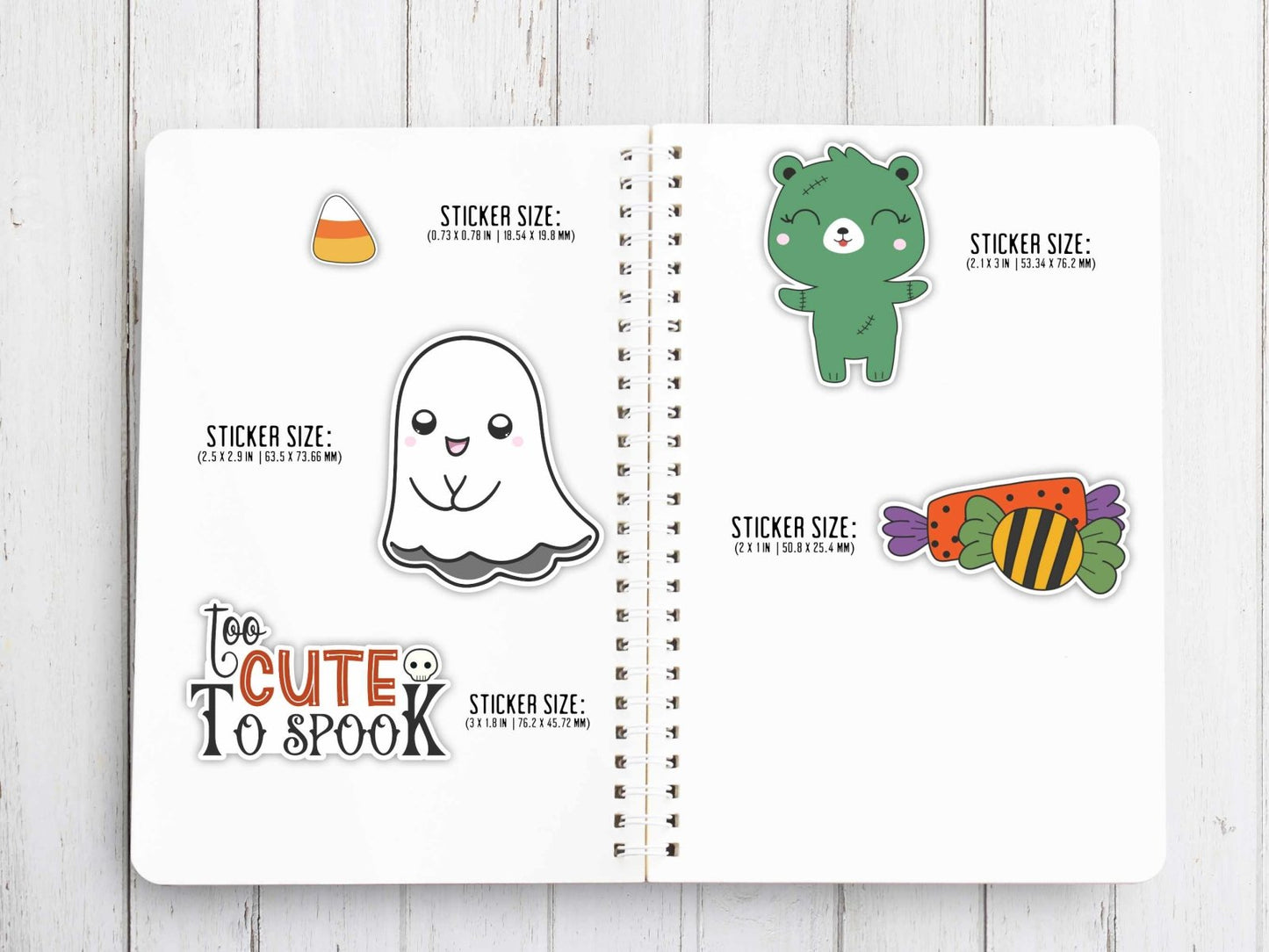 Cutie Halloween Sticker Pack - Stickers - UpperRoomPrints