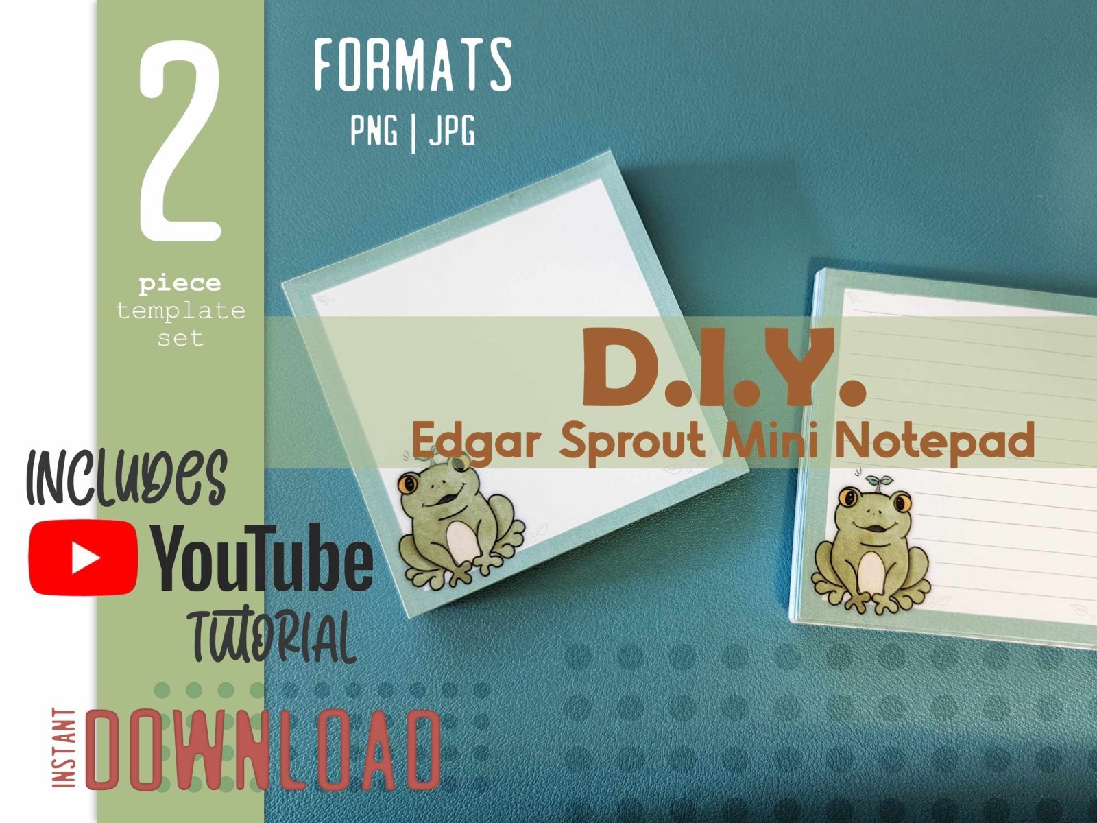 Sprout Mini Paper DIY Notepads - Edgar Sprout Mini Notepad – UpperRoomPrints