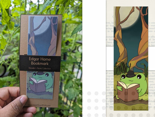 Edgar's Bog Bookie Bookmark - Bookmarks - UpperRoomPrints
