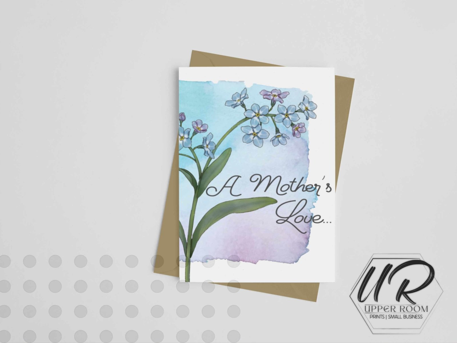 Forget-Me-Not Mother's Day - Greeting Cards - UpperRoomPrints