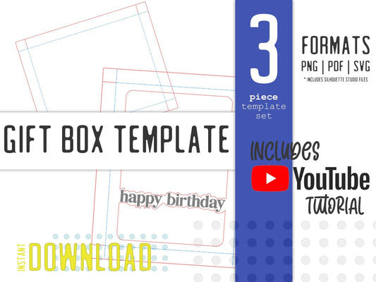 FREE Simple Gift Box Template - Template - UpperRoomPrints