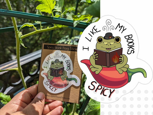 Spicy Book Sticker - Stickers - UpperRoomPrints