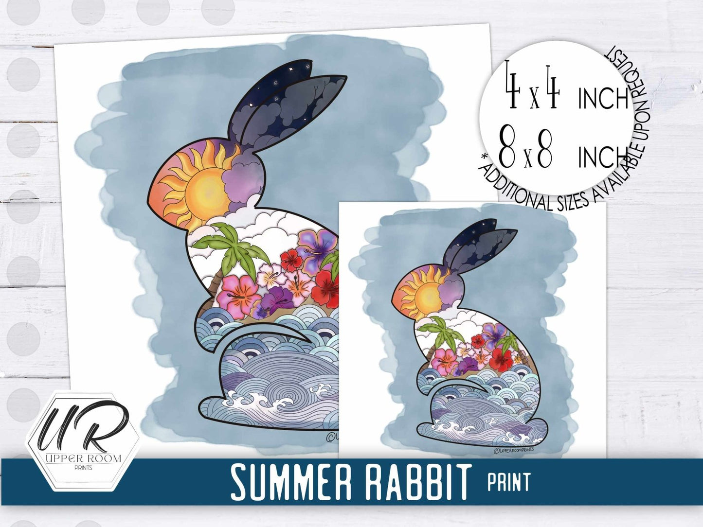 Summer Rabbit - Prints - UpperRoomPrints