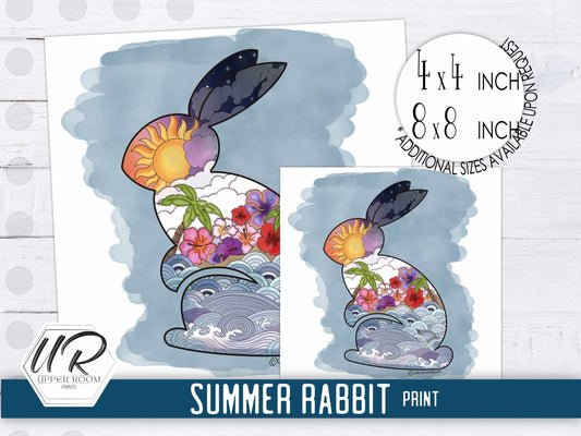 Summer Rabbit - Prints - UpperRoomPrints