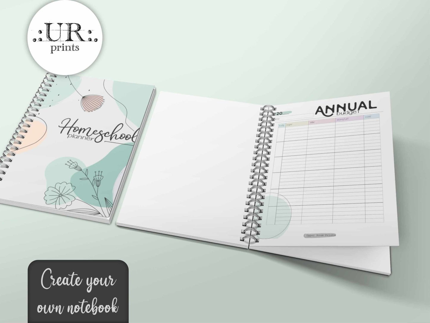 Undated Printable Homeschool Planner - Printable - UpperRoomPrints