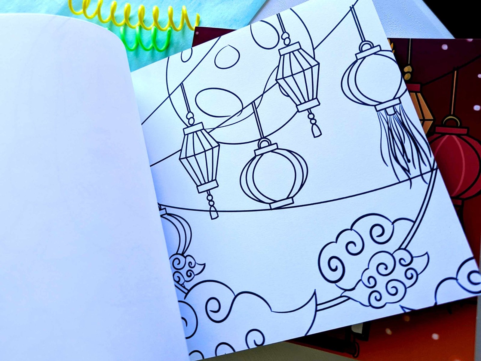 Year of the Dragon - Chinese New Year Coloring Book - Coloring Book - UpperRoomPrints